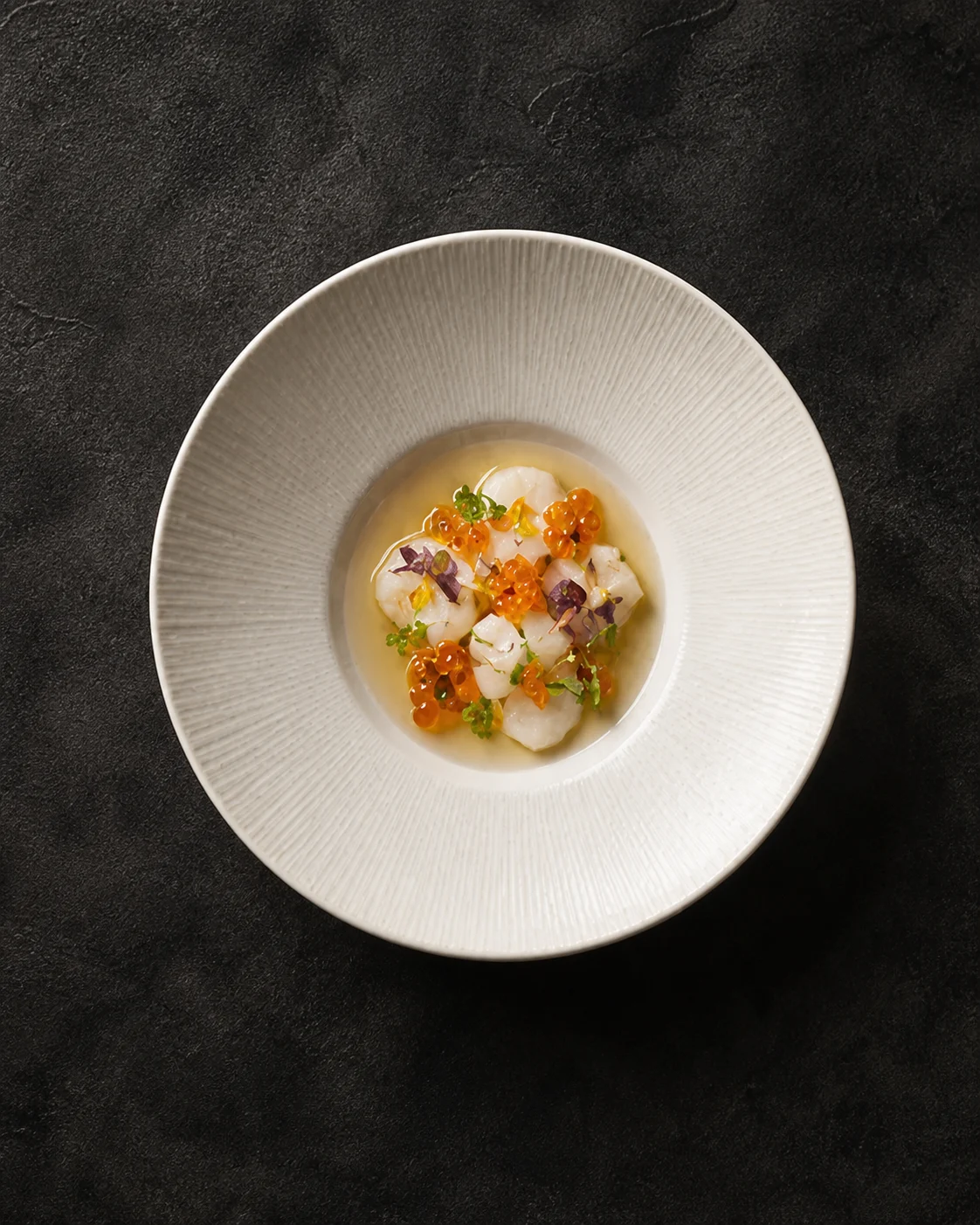 Plato gastronómico para la experiencia de cena privada
